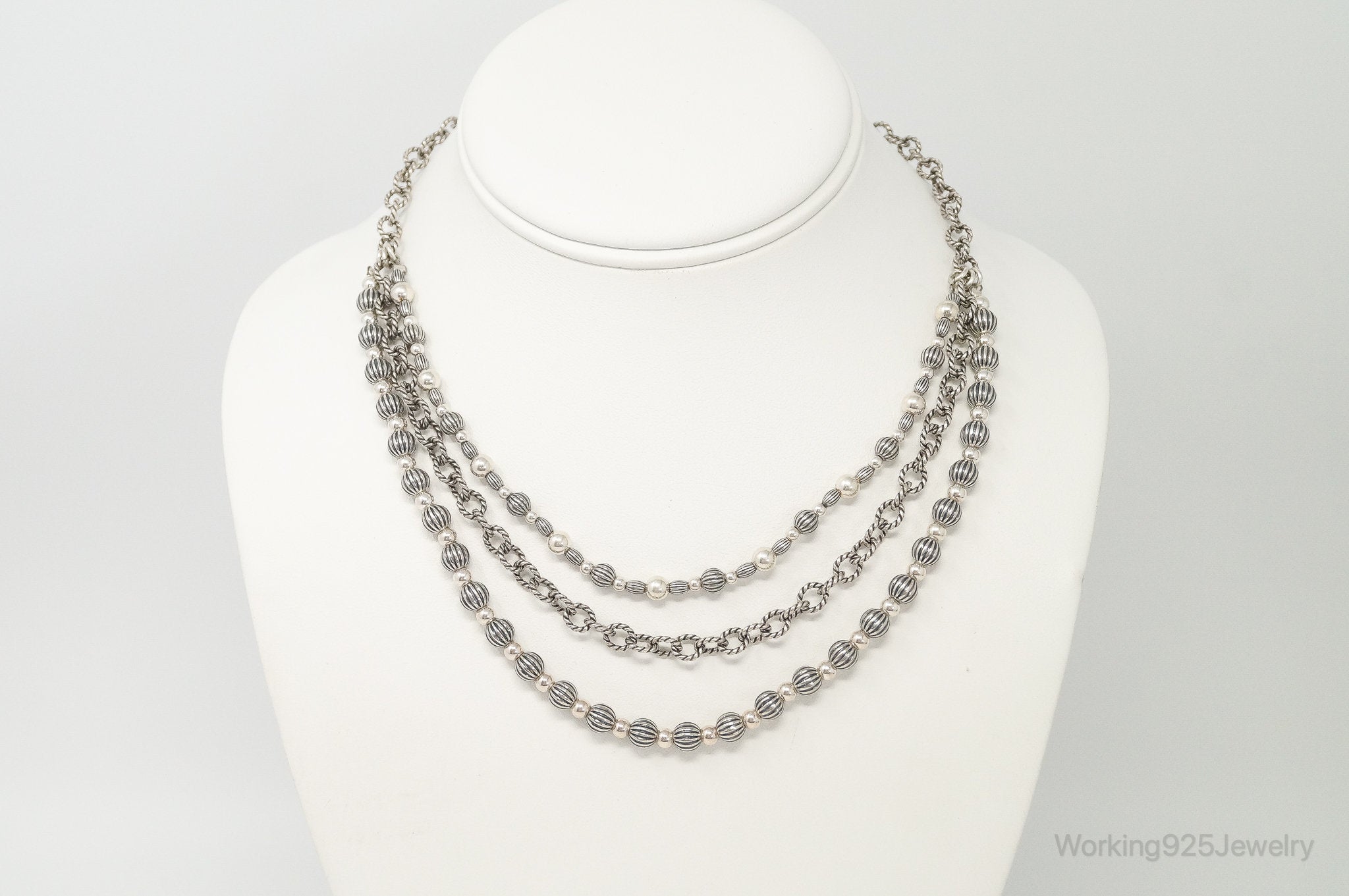 Southwestern Designer Carolyn Pollack Relios Bead Sterling Silver Necklace | Jewelry > Necklaces | Wiccan Center