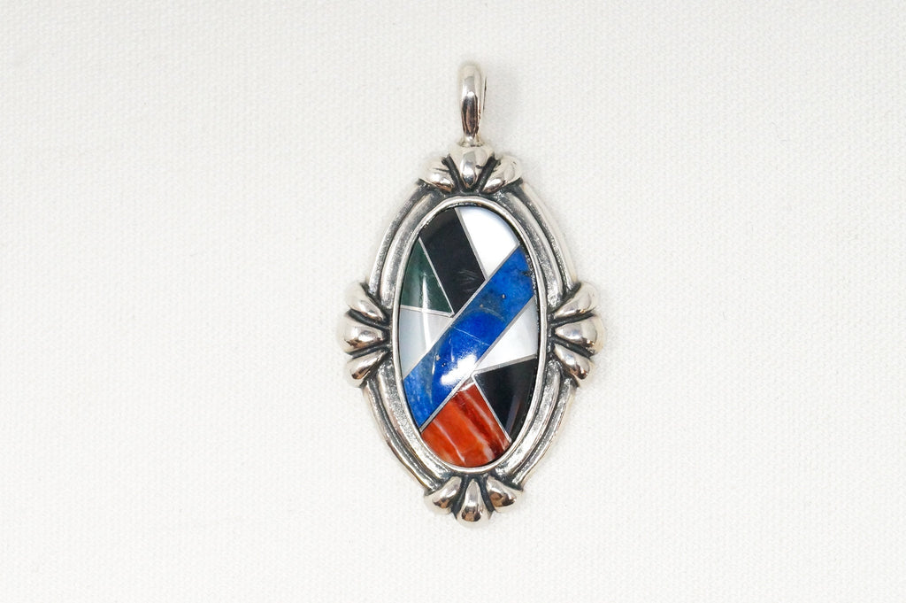 Vtg Carolyn Pollack Relios Collection Multi Gem Sterling Silver Necklace Pendant | Jewelry > Necklaces > Pendants | Wiccan Center