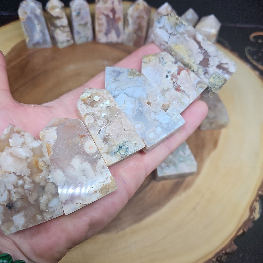 Phantom Agate cornelian towers | Crystal Points & Towers | Wiccan Center