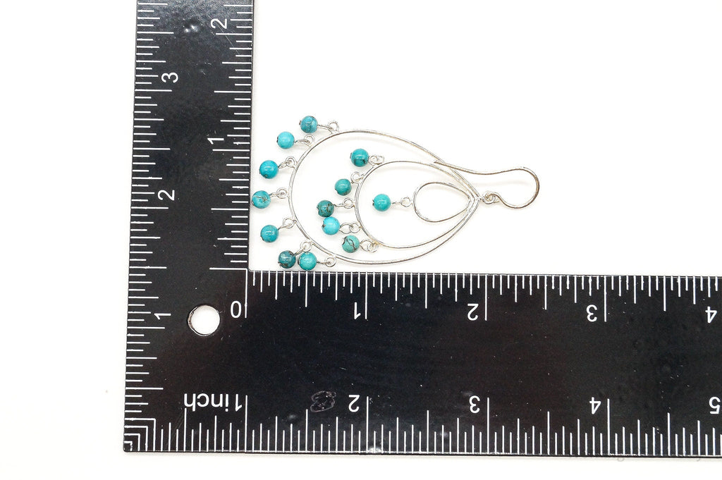 Designer SX Turquoise Sterling Silver Earrings | Jewelry > Earrings | Wiccan Center