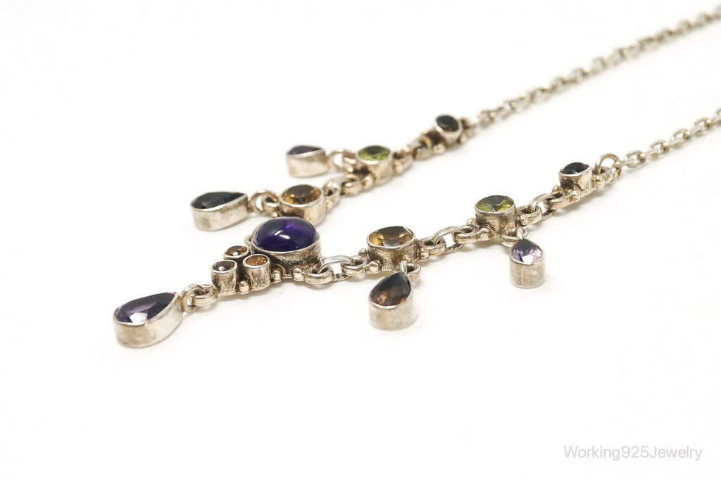 Vintage Designer Nicky Butler Multi Gem Sterling Silver Necklace | Jewelry > Necklaces > Pendants | Wiccan Center