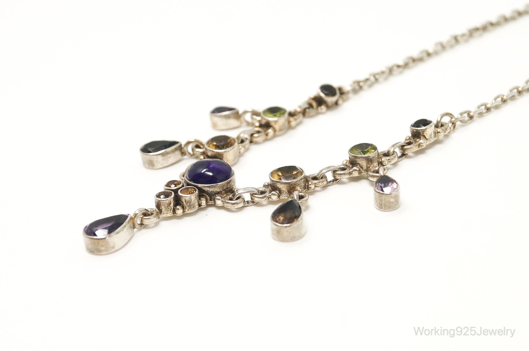Vintage Designer Nicky Butler Multi Gem Sterling Silver Necklace | Jewelry > Necklaces > Pendants | Wiccan Center