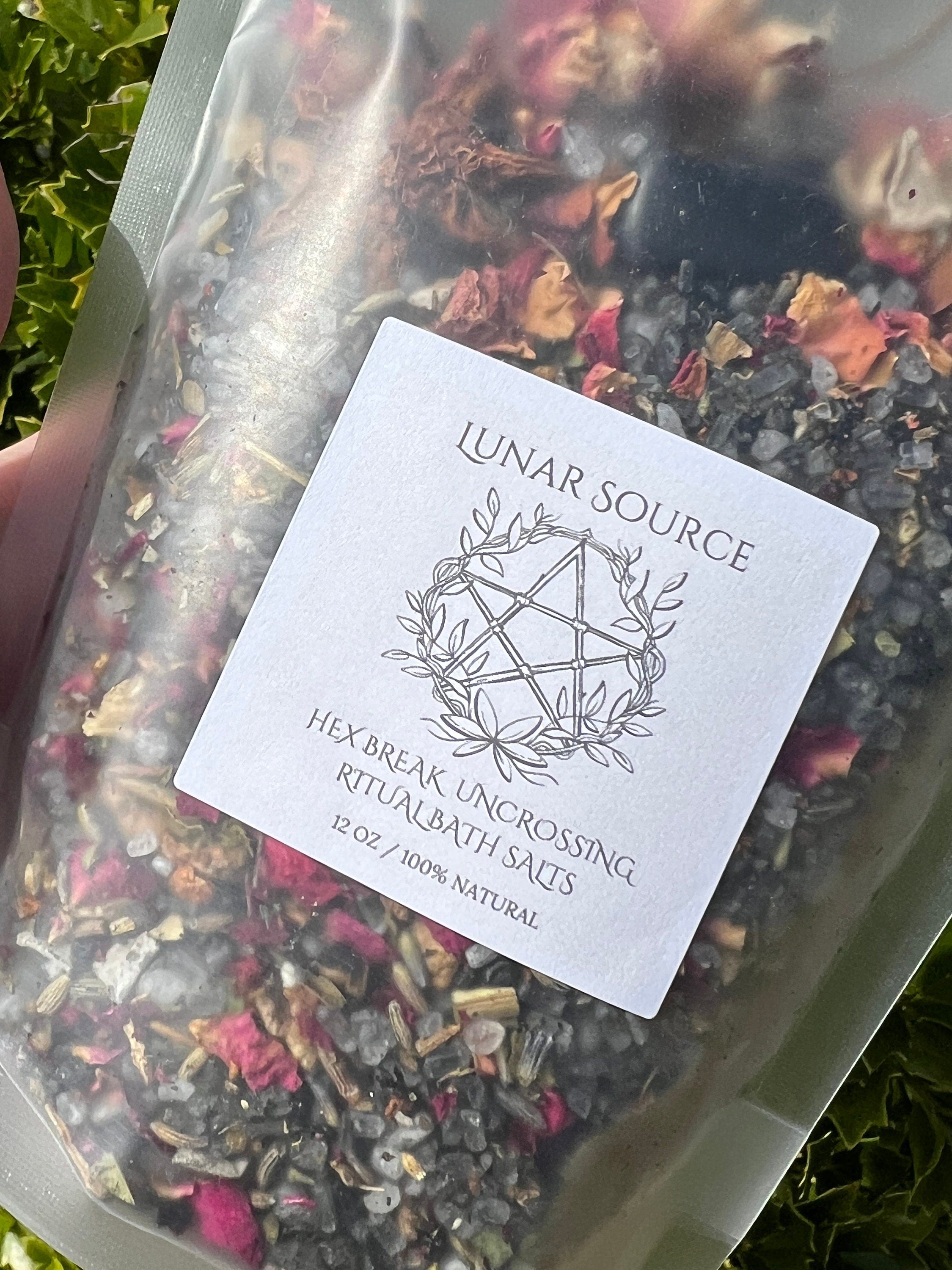 Hex Remover Curse Break Uncrossing Ritual Bath Salts Soak Spiritual Fiery Wall of Protection Cord Cutting Witchcraft Banishing Jinx Reversal | | Wiccan Center