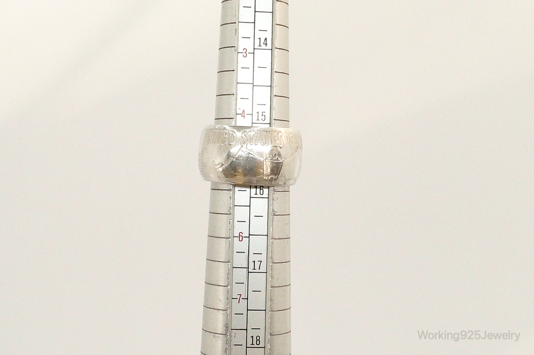 Vintage 1958 Half Dollar Silver Ring - Size 5 | Jewelry > Rings | Wiccan Center