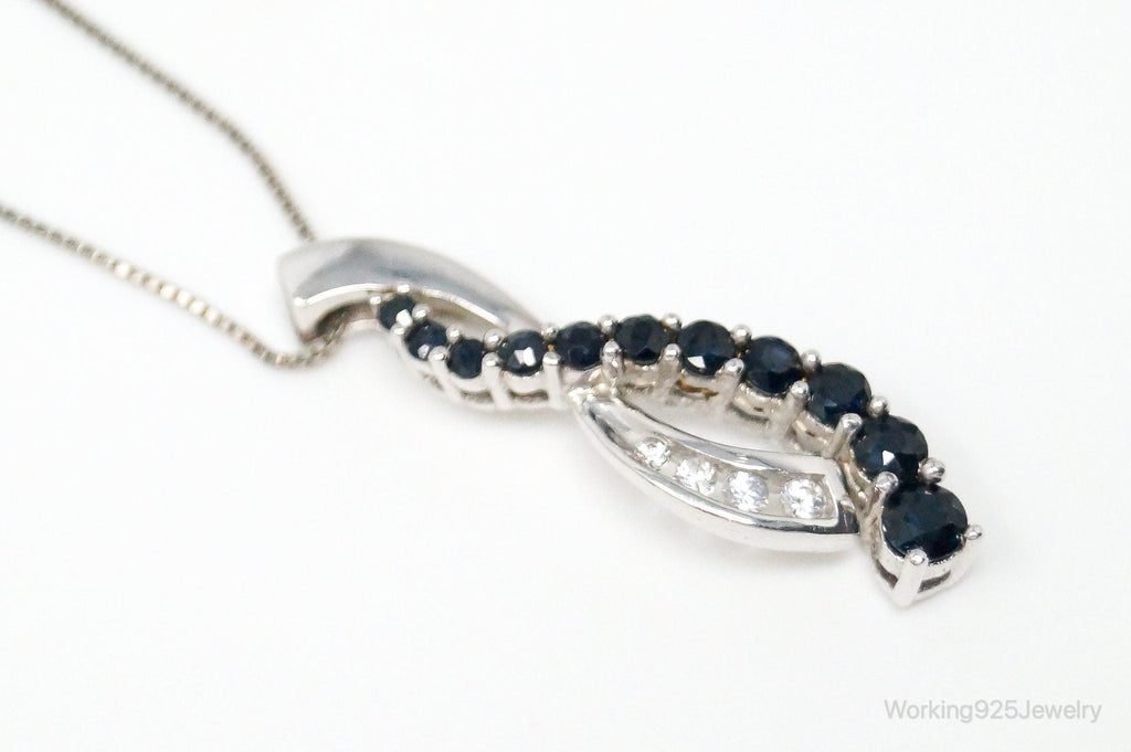 Designer Alwand Vahan Sapphire Cubic Zirconia Sterling Silver Necklace | Jewelry > Necklaces > Pendants | Wiccan Center