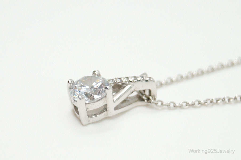 Vintage Designer Lafonn Cubic Zirconia Sterling Silver Necklace | Jewelry > Necklaces > Pendants | Wiccan Center