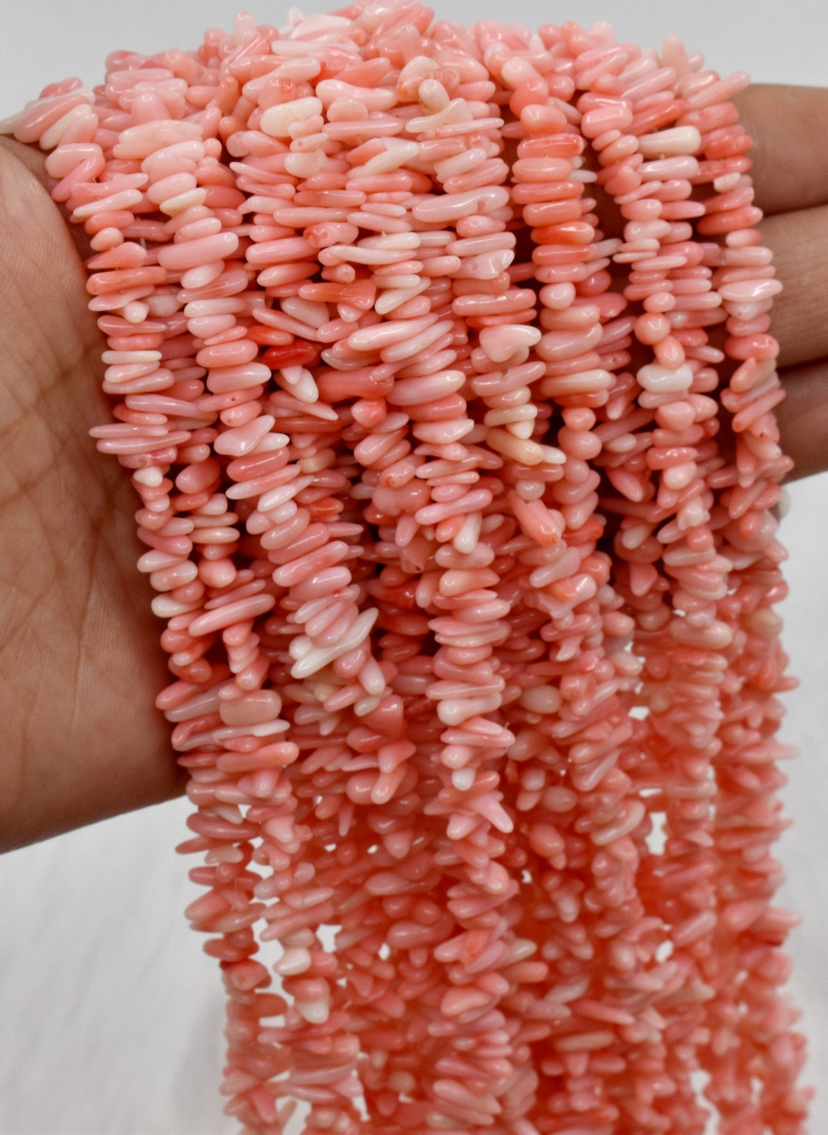 Uncut Raw Pink Opal Crystal Chip Beads for Necklace (Sleep and Stress Relief) | | Wiccan Center