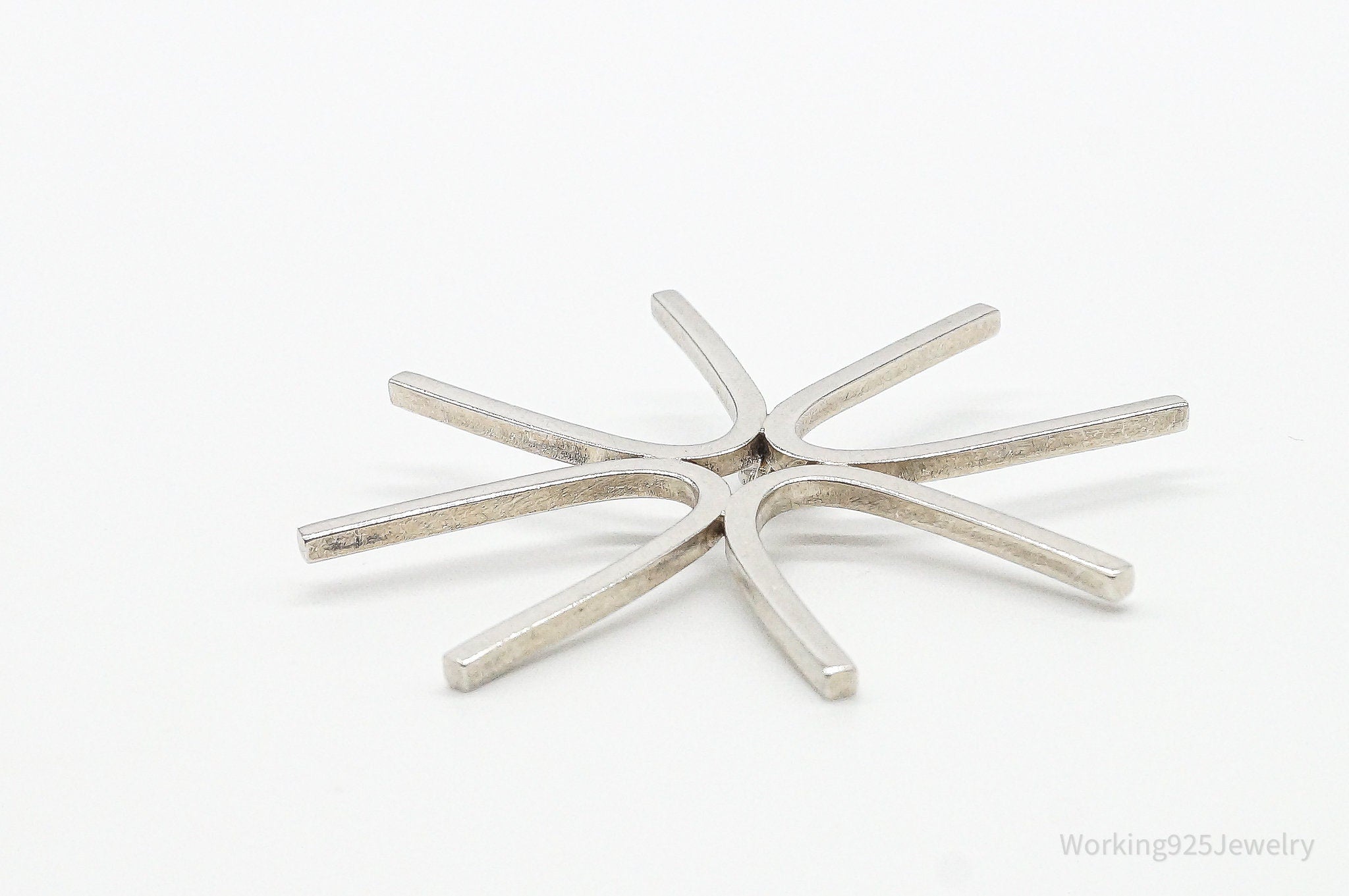 Large Vintage Modernist Sterling Silver Pendant | Jewelry > Necklaces > Pendants | Wiccan Center