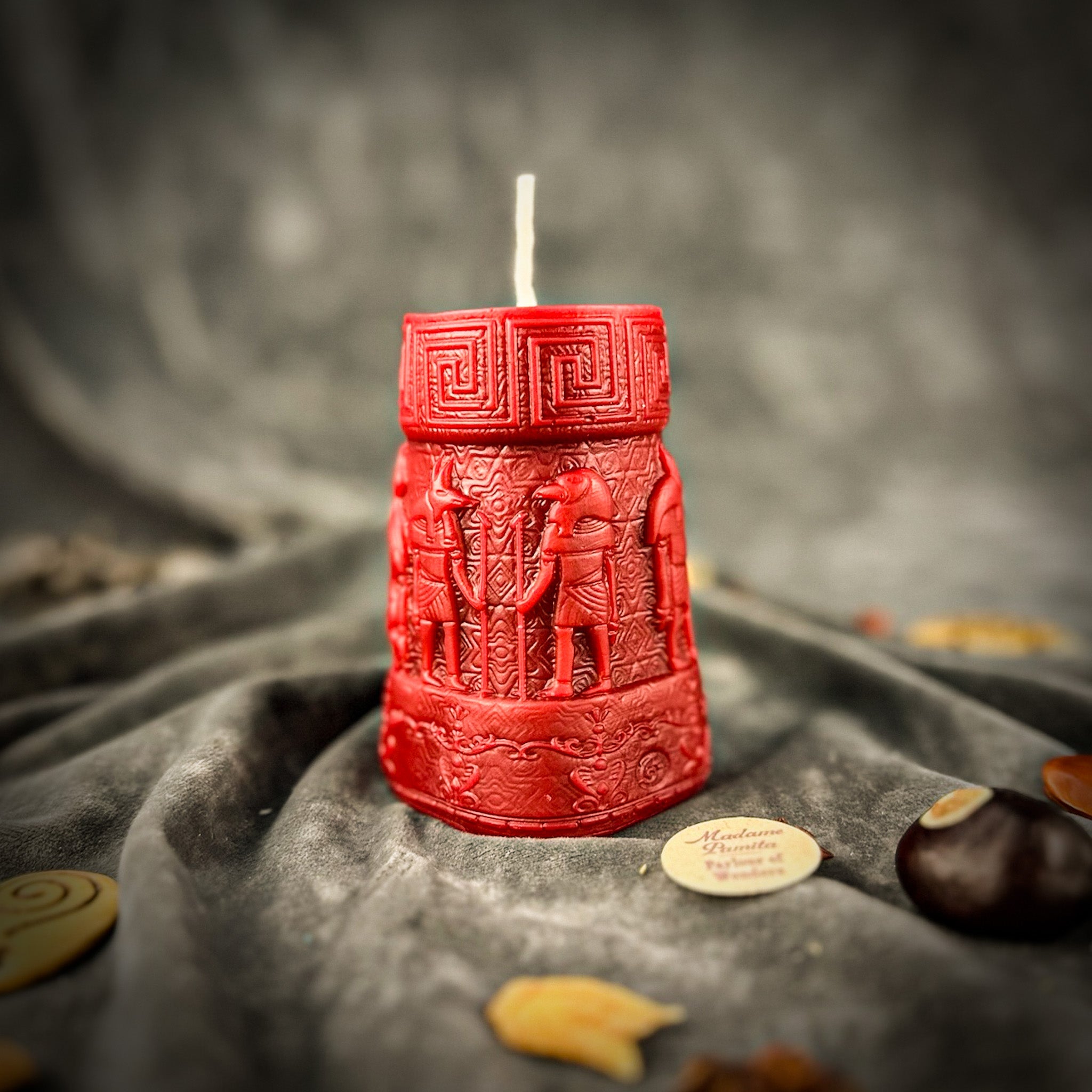 Anubis and Horus Egyptian Pillar Candle Spell Kit - Protection & Divine Guidance | Candle Spell Kit | Wiccan Center