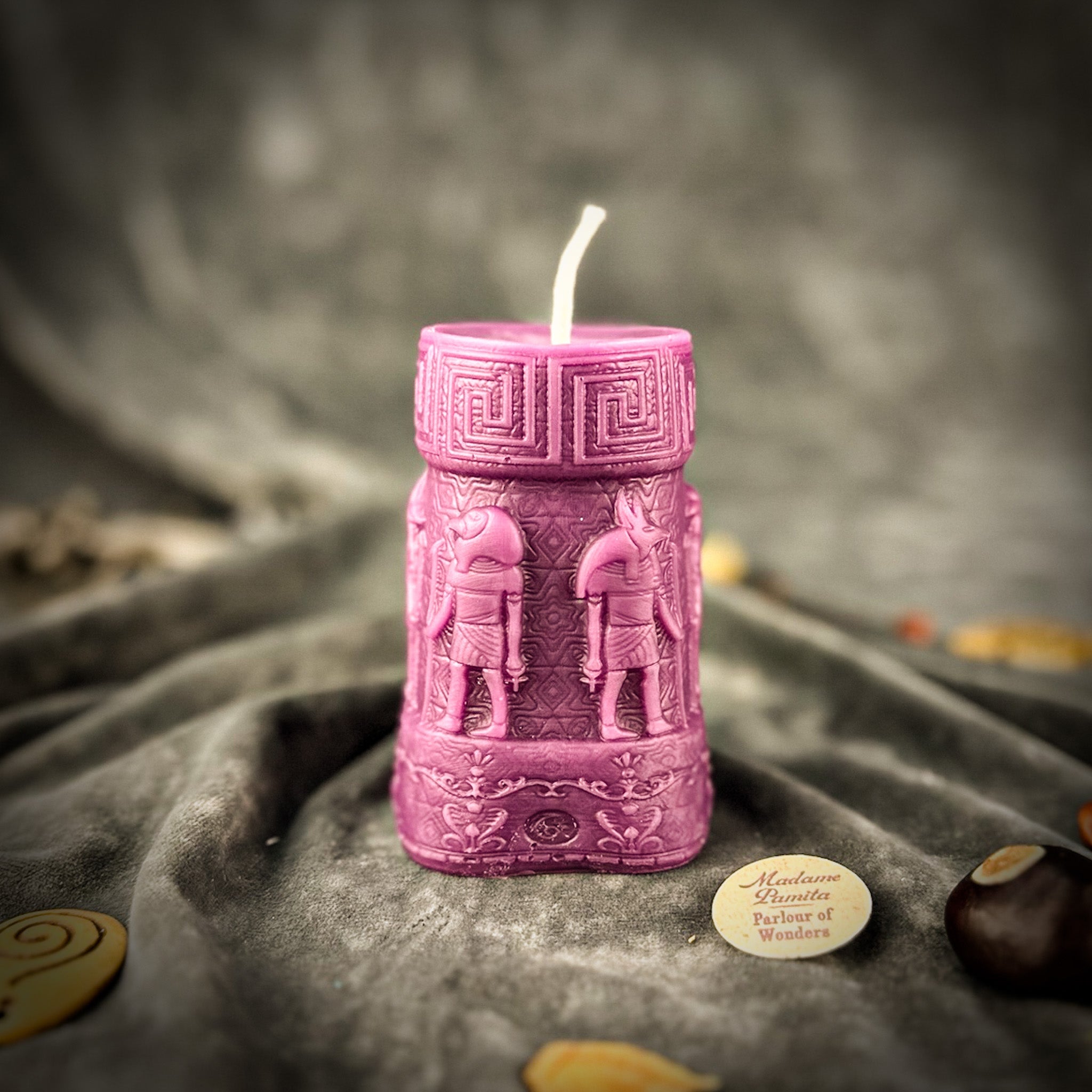 Anubis and Horus Egyptian Pillar Candle Spell Kit - Protection & Divine Guidance | Candle Spell Kit | Wiccan Center