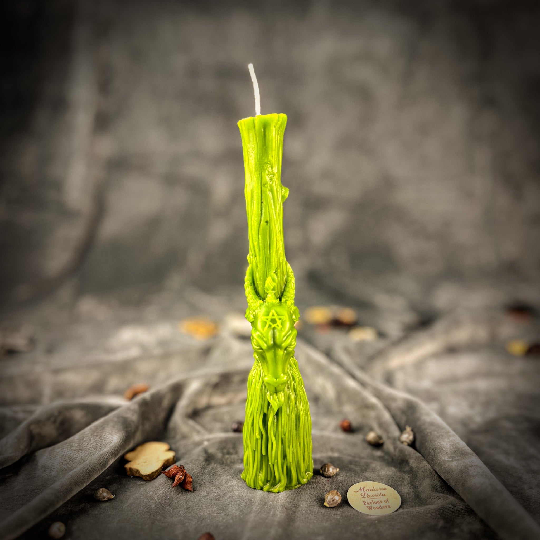 Sacred Goat Broom Candle Spell Kit - Banishing and Protection | Candle Spell Kit | Wiccan Center