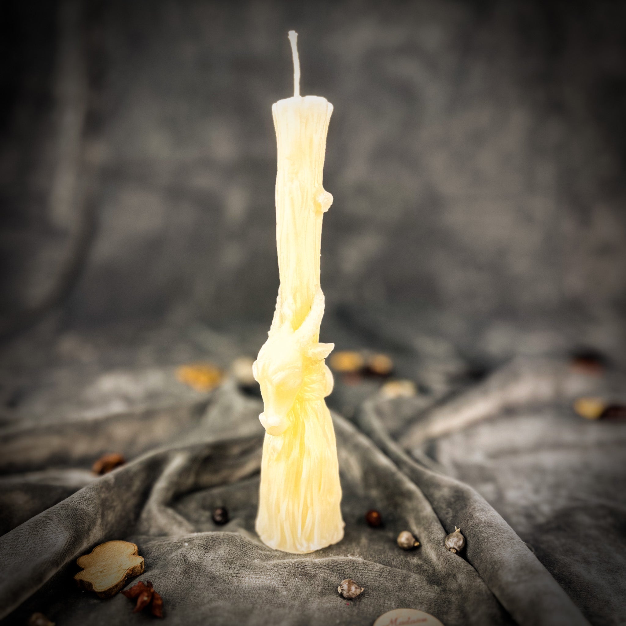 Sacred Goat Broom Candle Spell Kit - Banishing and Protection | Candle Spell Kit | Wiccan Center