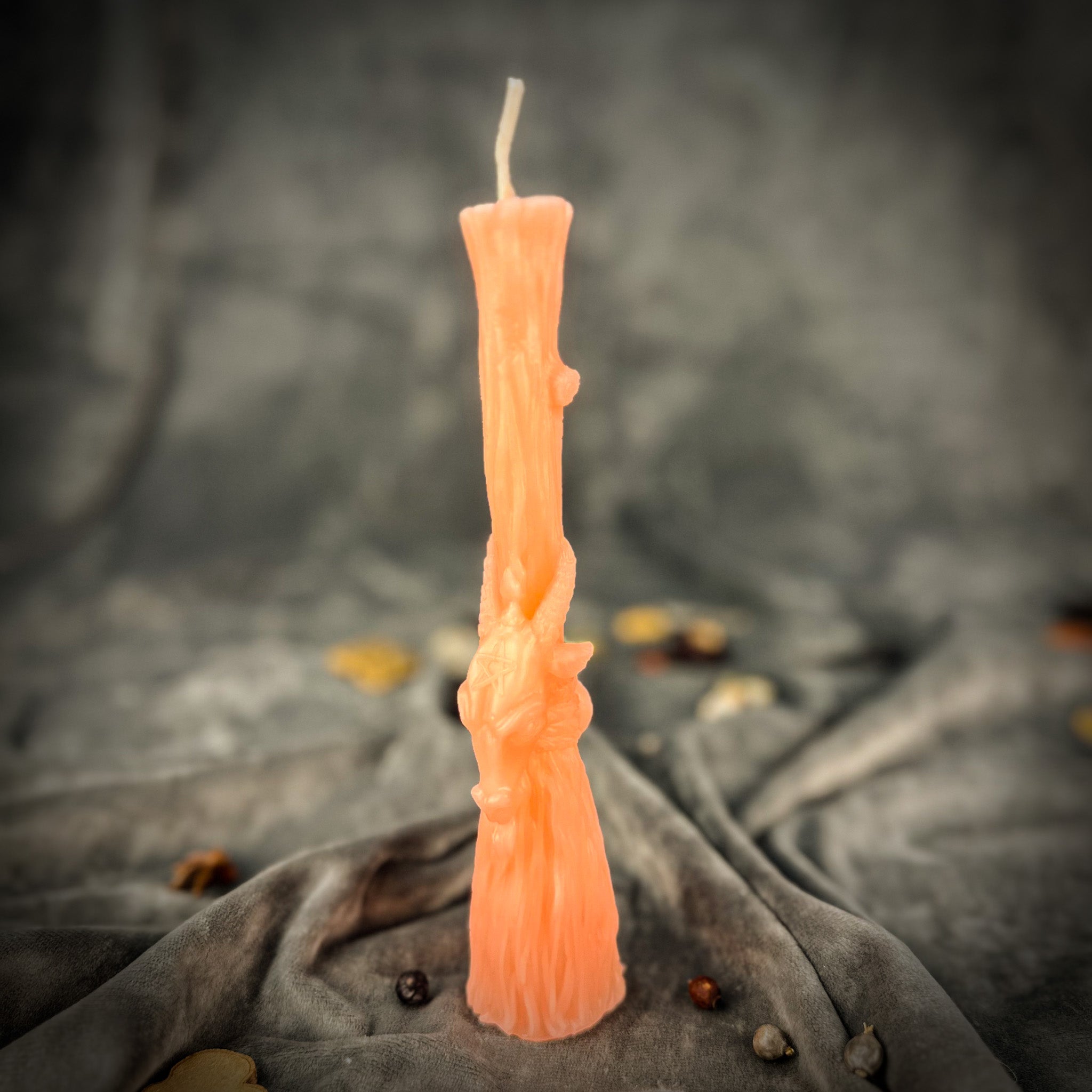 Sacred Goat Broom Candle Spell Kit - Banishing and Protection | Candle Spell Kit | Wiccan Center