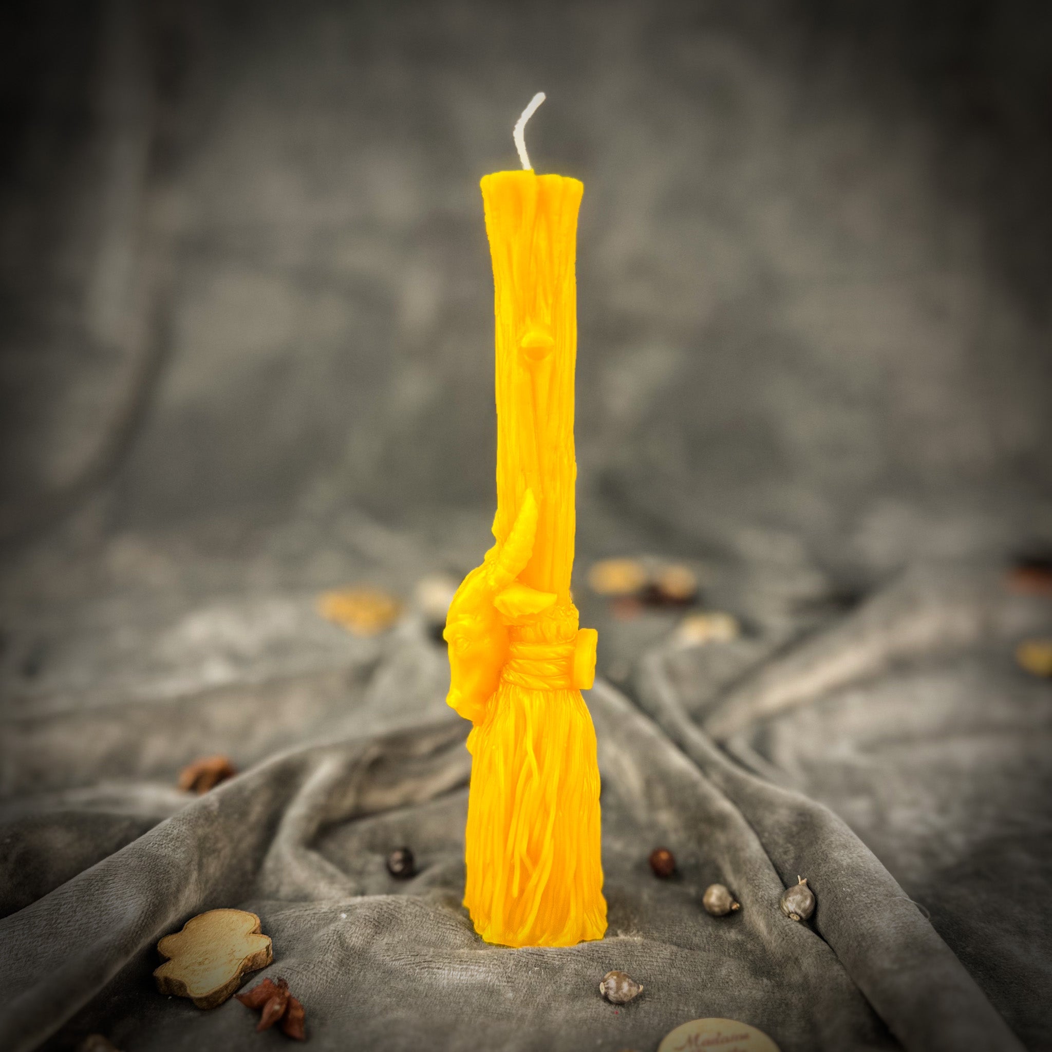 Sacred Goat Broom Candle Spell Kit - Banishing and Protection | Candle Spell Kit | Wiccan Center