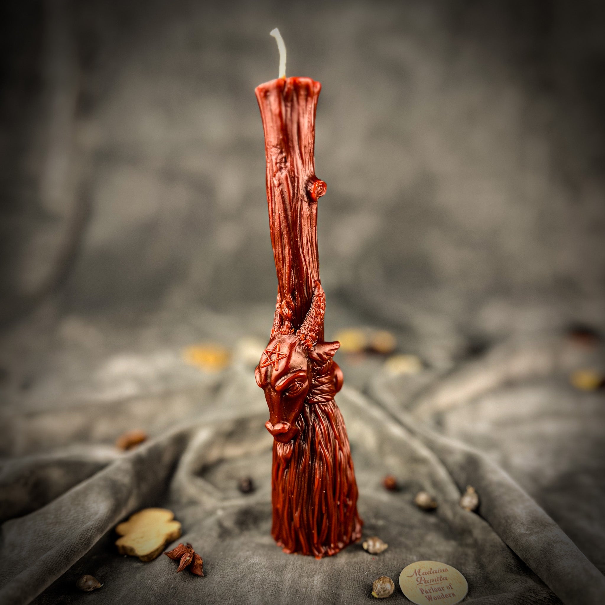 Sacred Goat Broom Candle Spell Kit - Banishing and Protection | Candle Spell Kit | Wiccan Center
