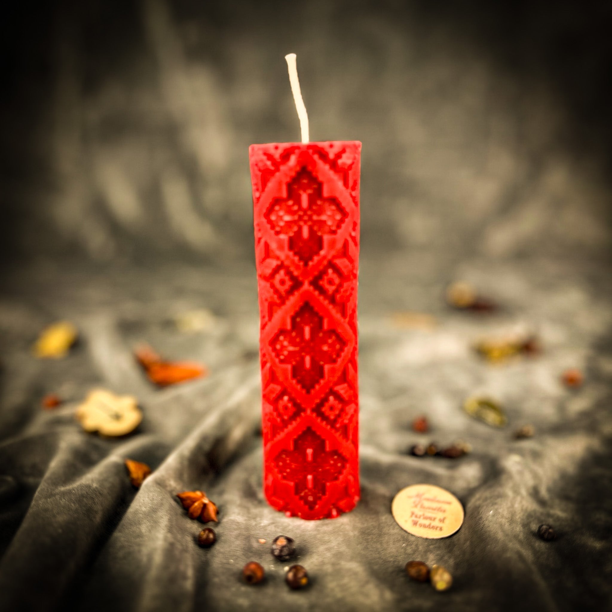 Khrest Cross of Protection and Plenty Pillar Candle Spell Kit - Sacred Balance & Abundance Magic | Candle Spell Kit | Wiccan Center