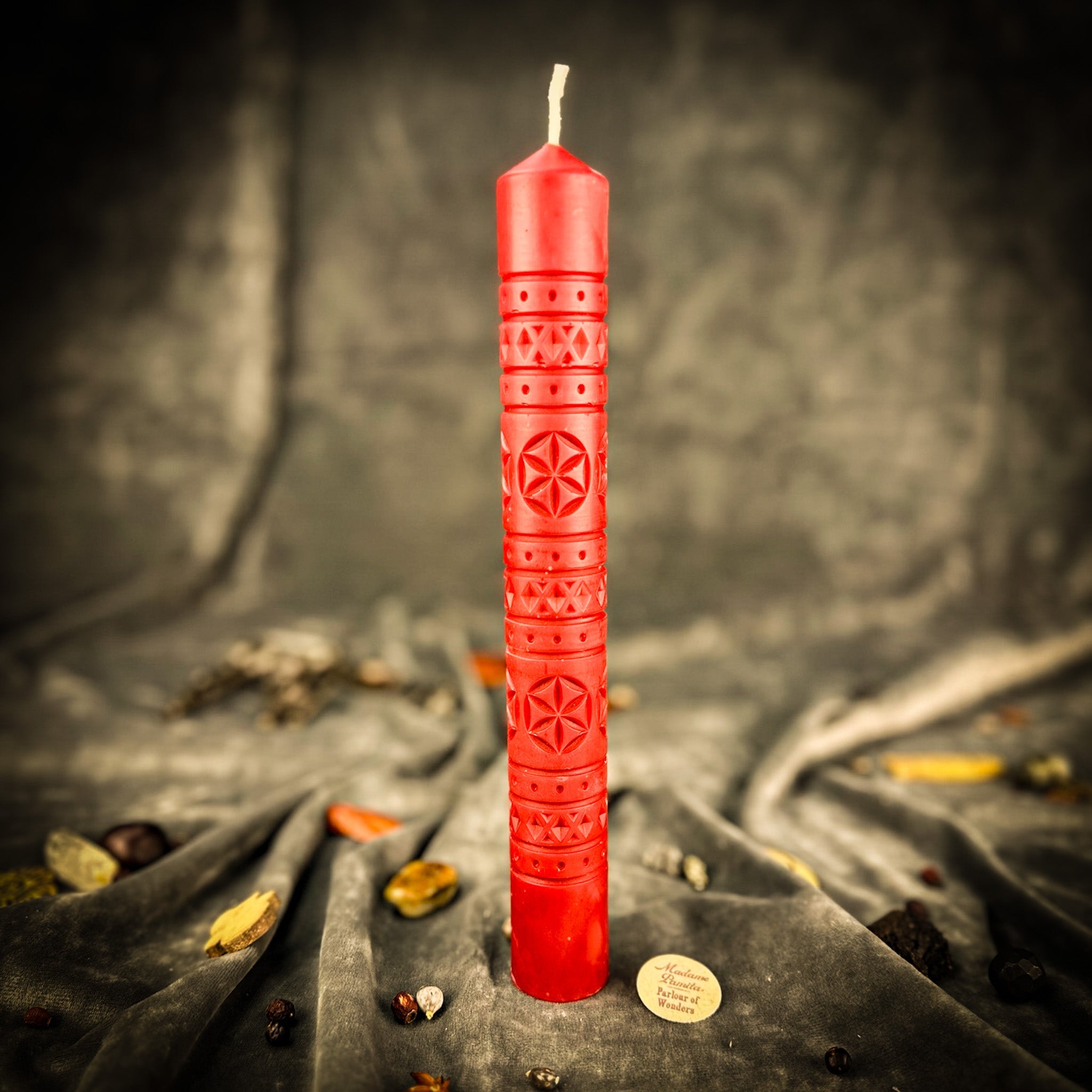 Rozetka Six Petal Rosette Candle Spell Kit - Protection & Harmony | Candle Spell Kit | Wiccan Center