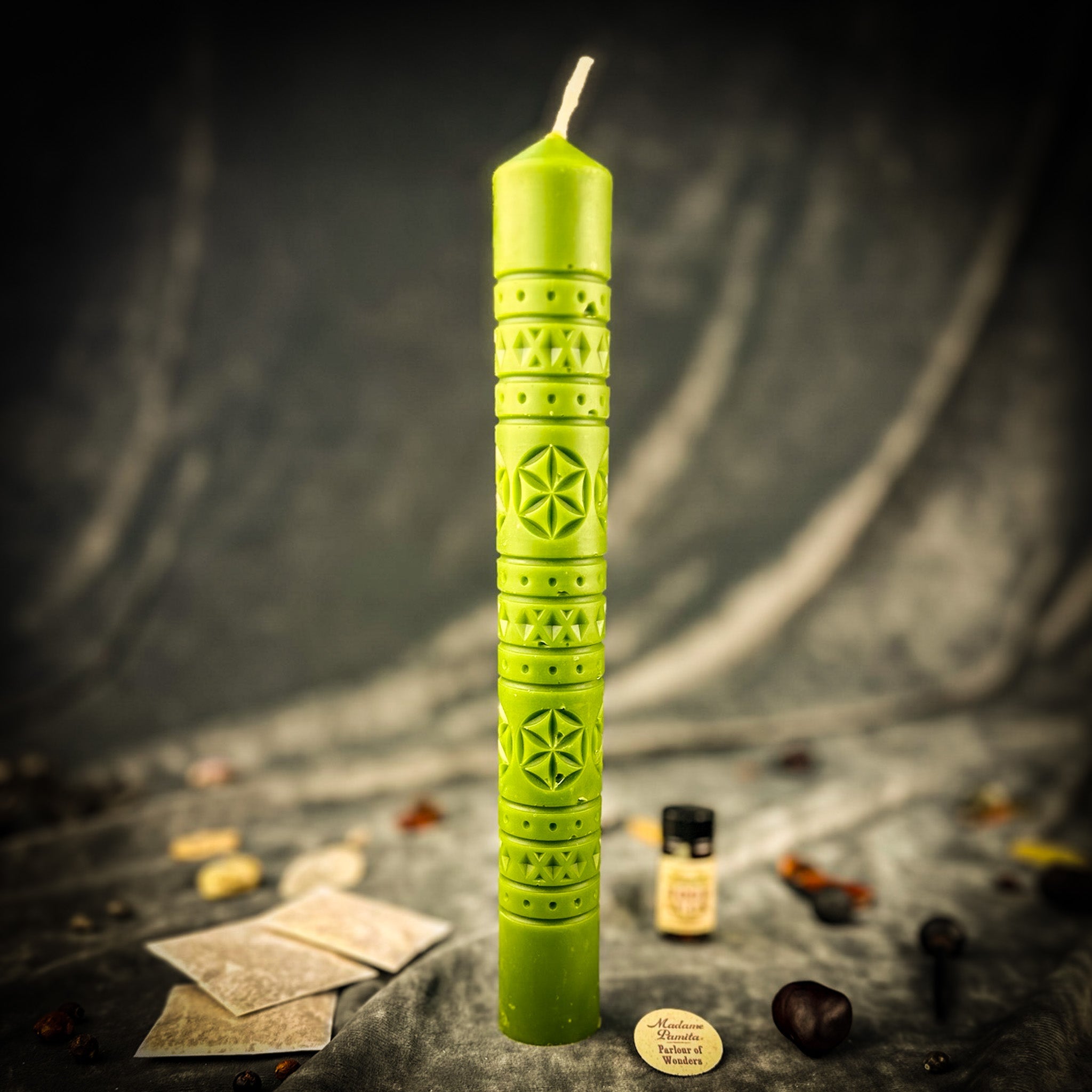 Rozetka Six Petal Rosette Candle Spell Kit - Protection & Harmony | Candle Spell Kit | Wiccan Center