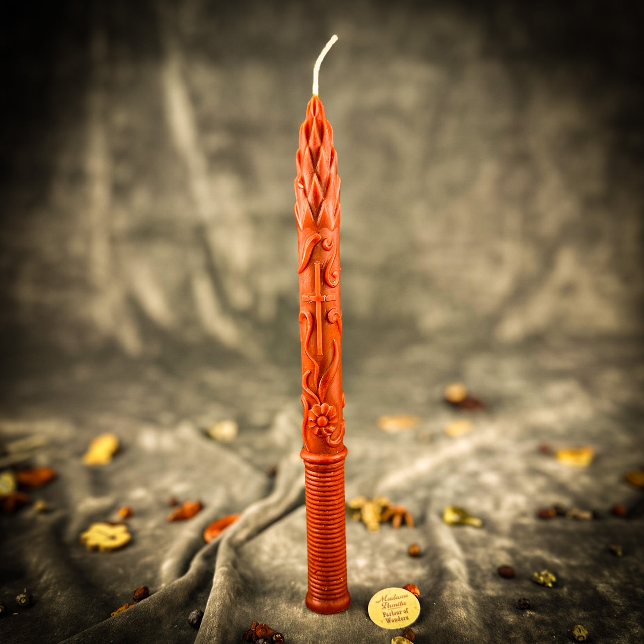 Stritennya Asparagus Candlemas Taper Candle Spell Kit - Renewal & Protection | Candle Spell Kit | Wiccan Center