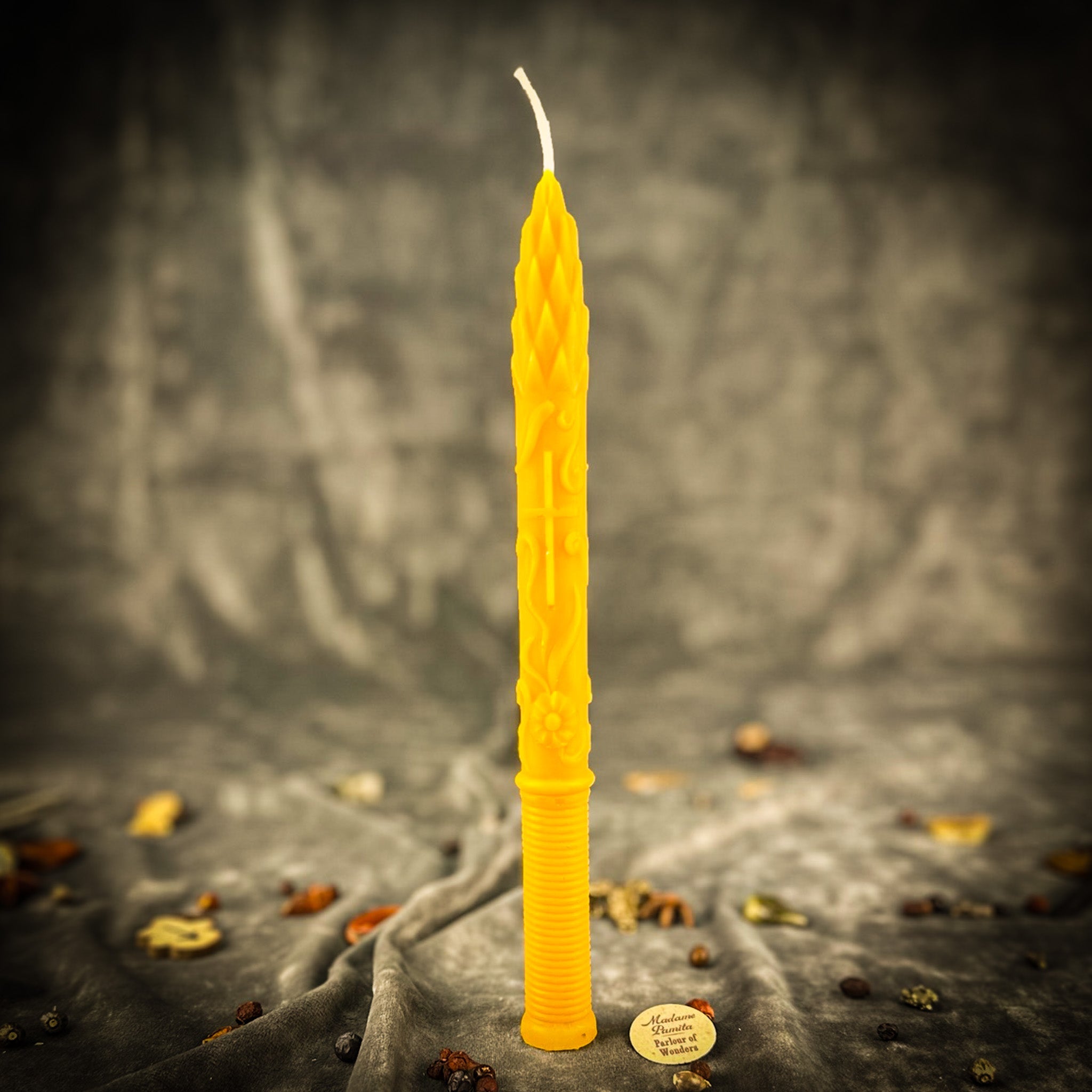 Stritennya Asparagus Candlemas Taper Candle Spell Kit - Renewal & Protection | Candle Spell Kit | Wiccan Center