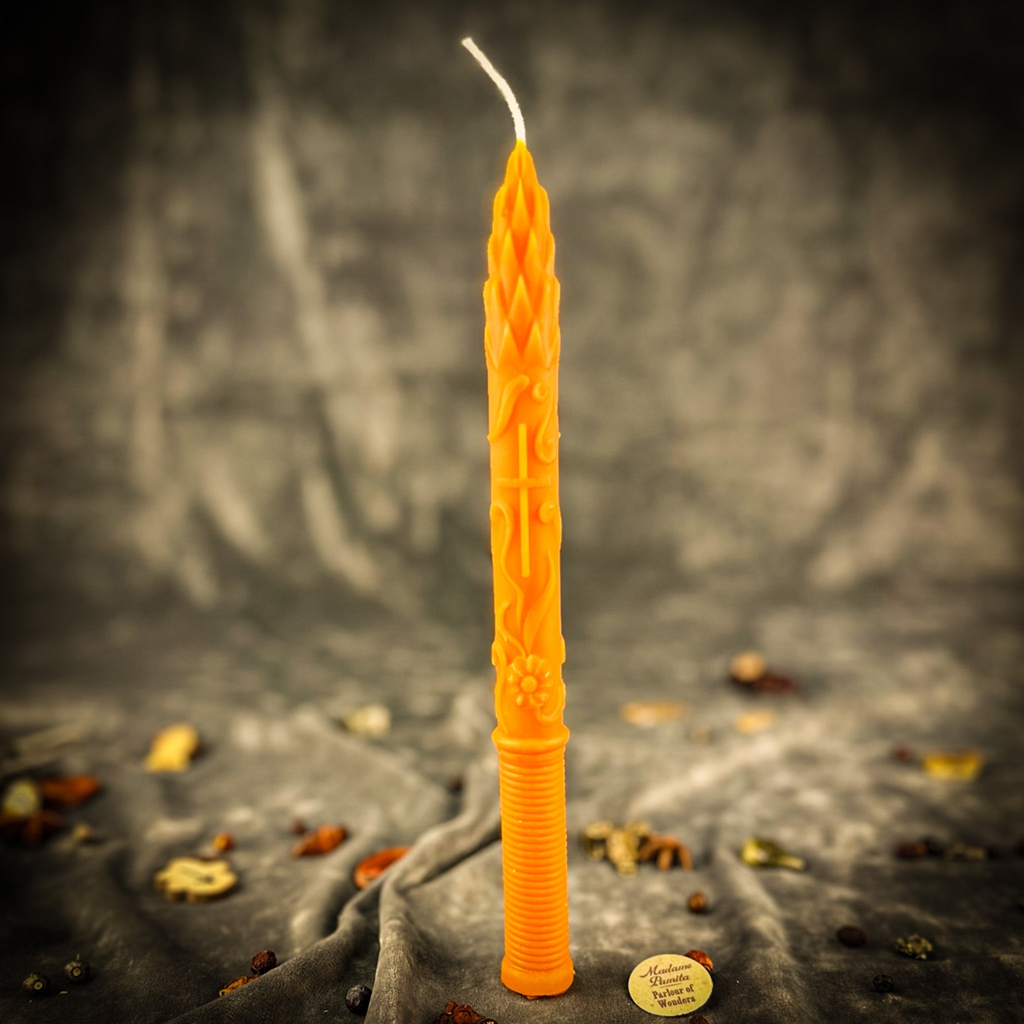 Stritennya Asparagus Candlemas Taper Candle Spell Kit - Renewal & Protection | Candle Spell Kit | Wiccan Center