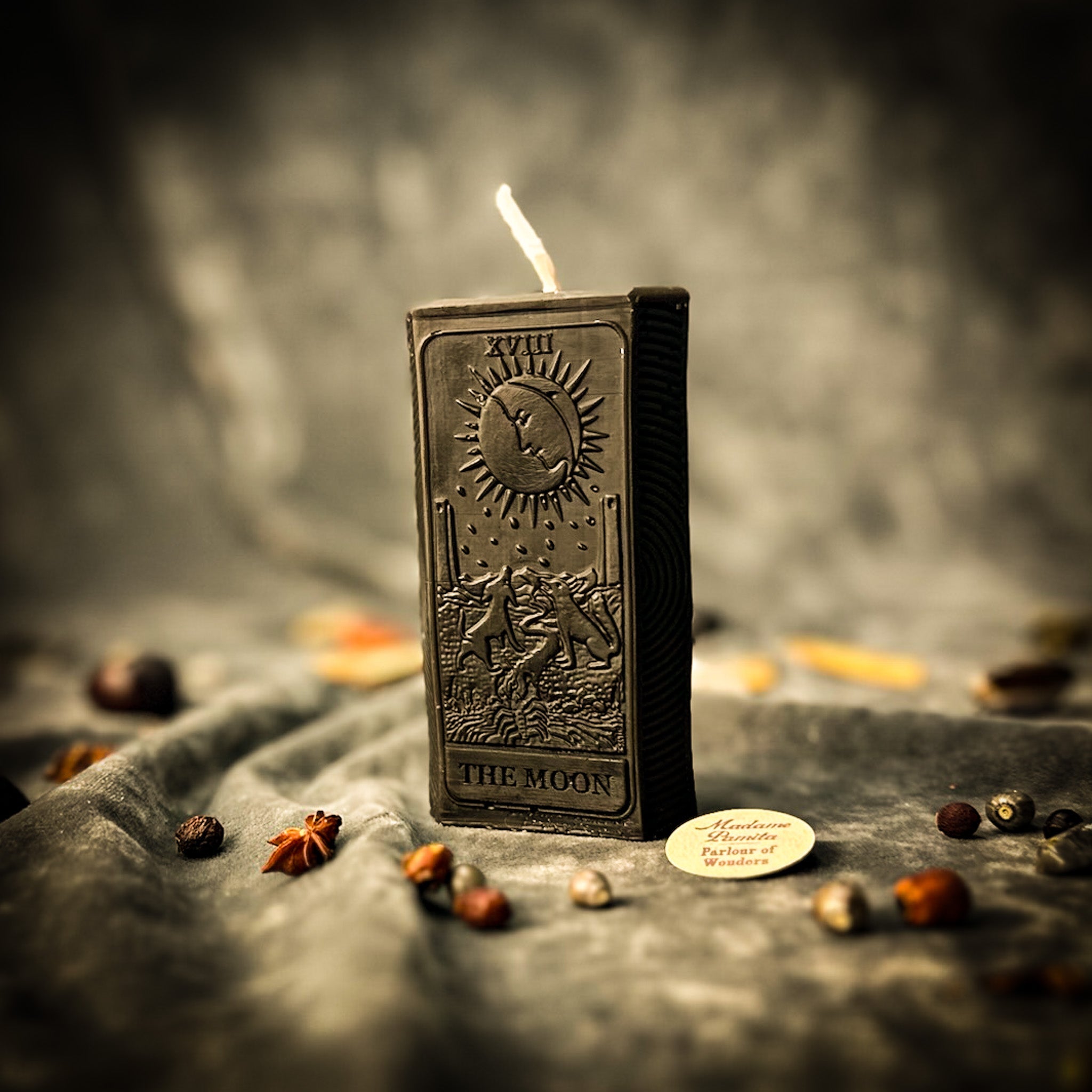 The Moon Candle Spell Kit - Intuition & Mystery Magic | Candle Spell Kit | Wiccan Center