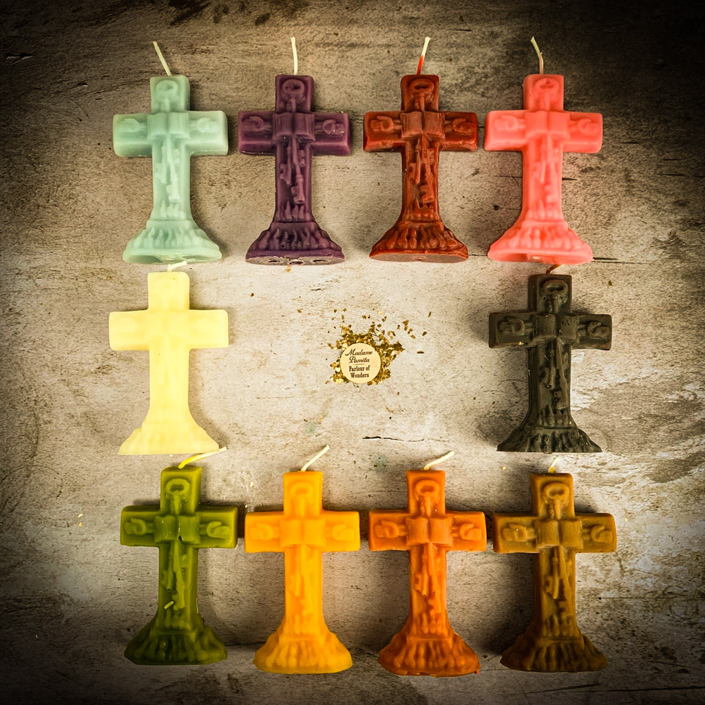 Beeswax Uncrossing Spell Candle - Remove Hexes, Curses & Jinxes | Beeswax Candle | Wiccan Center