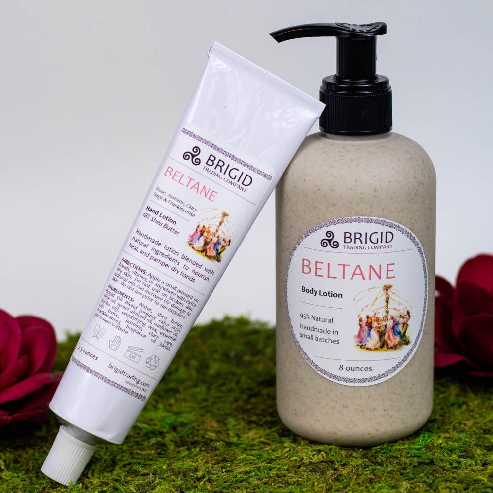 Beltane Natural Body Lotion - Rose, Jasmine, Clary Sage, and Frankincense | Body Lotion | Wiccan Center