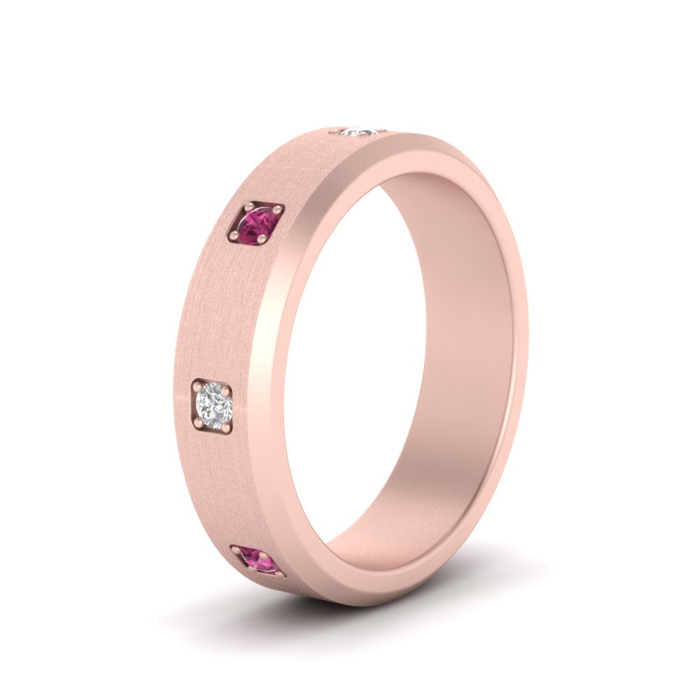 Beveled Mens Promise Ring