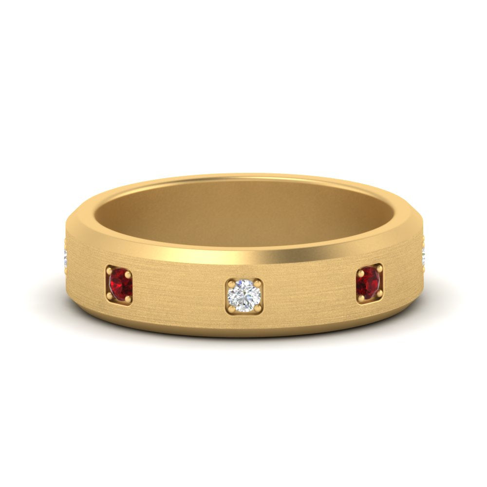 Beveled Mens Promise Ring
