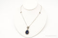 Designer Judith Jack Blue Stone Marcasite Sterling Silver Necklace | Jewelry > Necklaces > Pendants | Wiccan Center