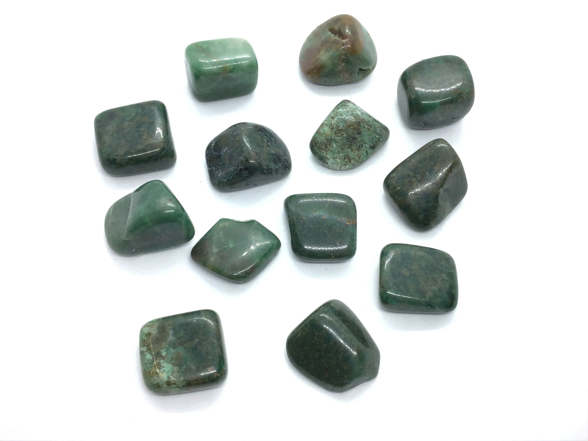 Tumbled Nephrite Jade From India - Sold As Singles | Crystals & Minerals > Specimens | Wiccan Center