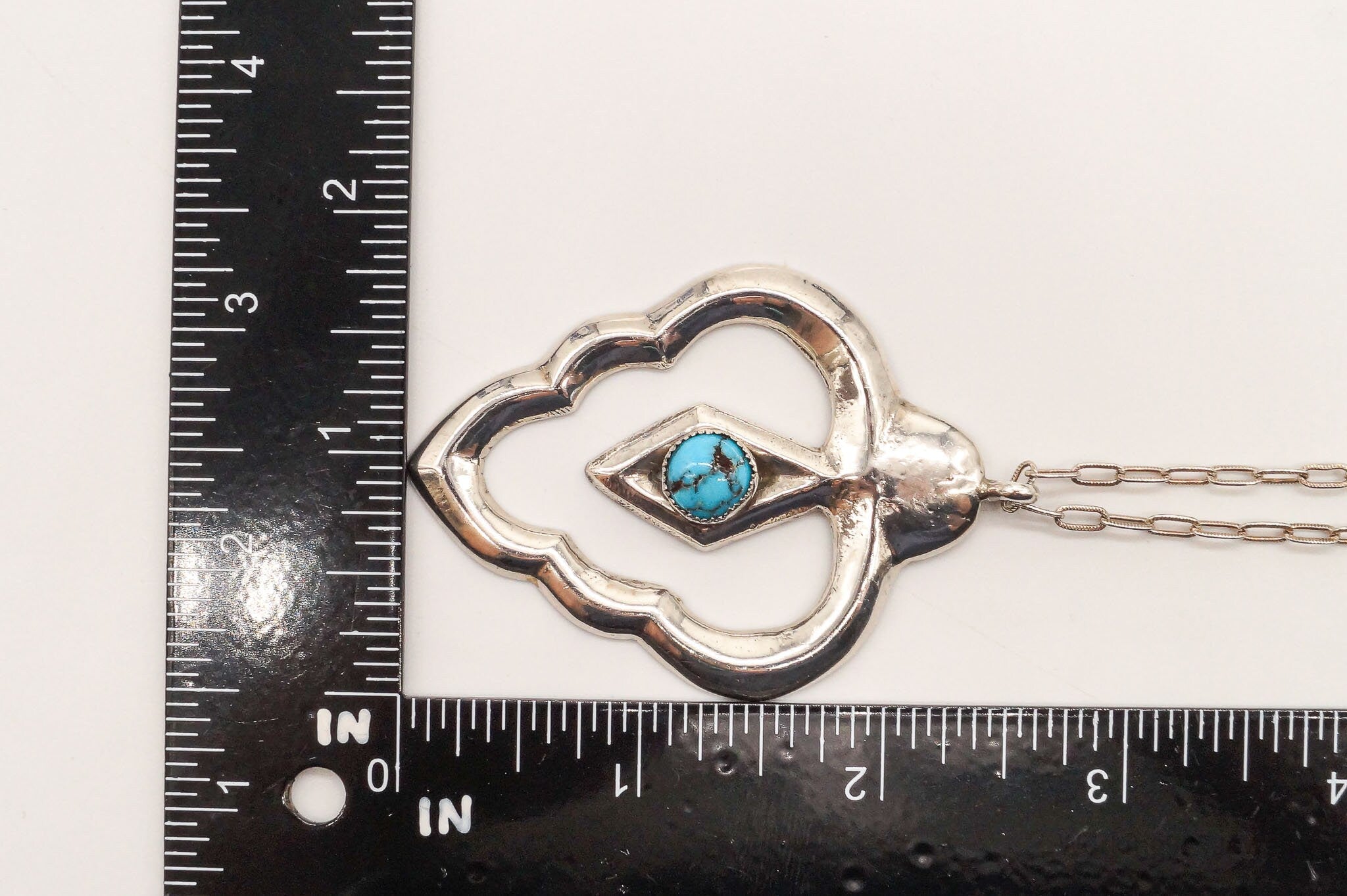 Vintage Native American Blue Turquoise Sterling Silver Necklace | Jewelry > Necklaces | Wiccan Center