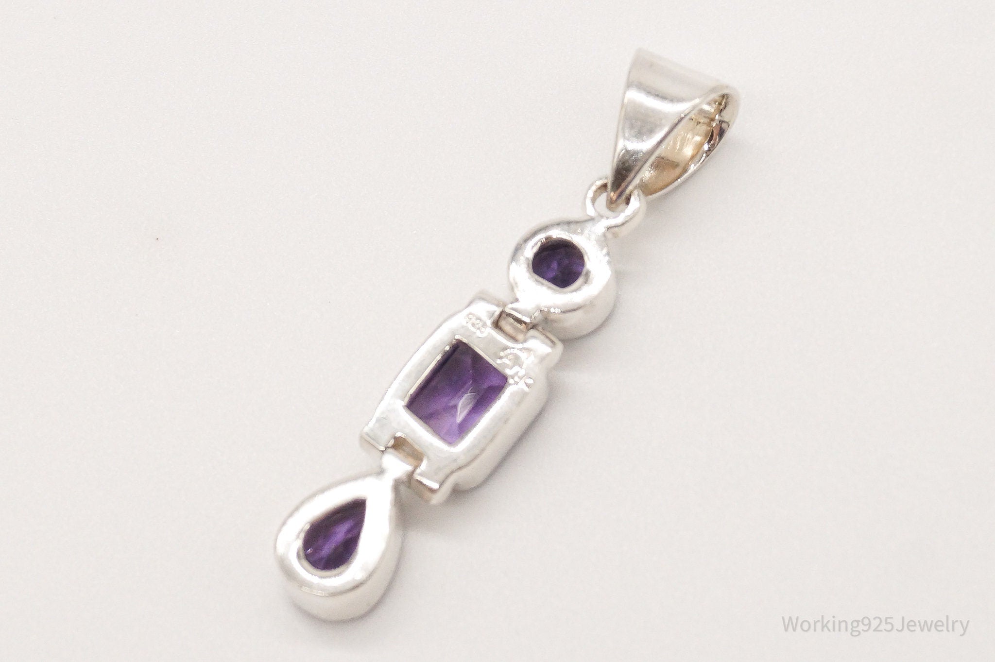Vintage Designer Aryo Amethyst Sterling Silver Pendant | Jewelry > Necklaces > Pendants | Wiccan Center