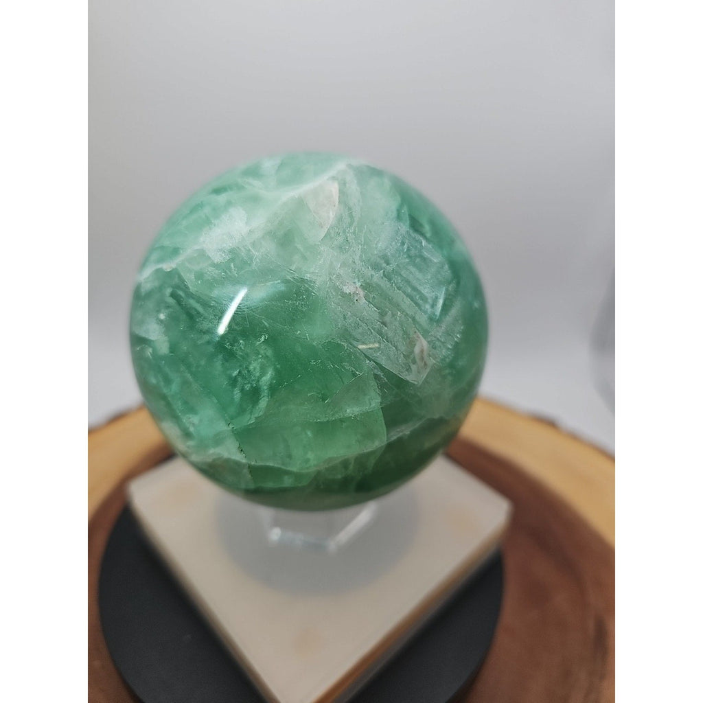 2.84Natural Rainbow Fluorite Quartz Crystal Sphere Ball Polished Healing | Crystal Spheres & Eggs | Wiccan Center