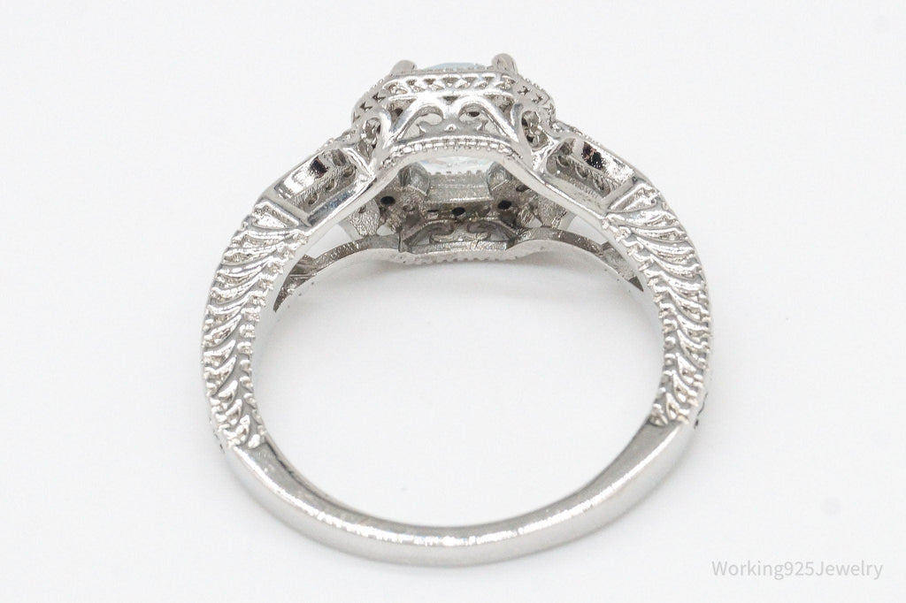 Vintage Cubic Zirconia Sterling Silver Ring - Size 8.75 | Jewelry > Rings | Wiccan Center