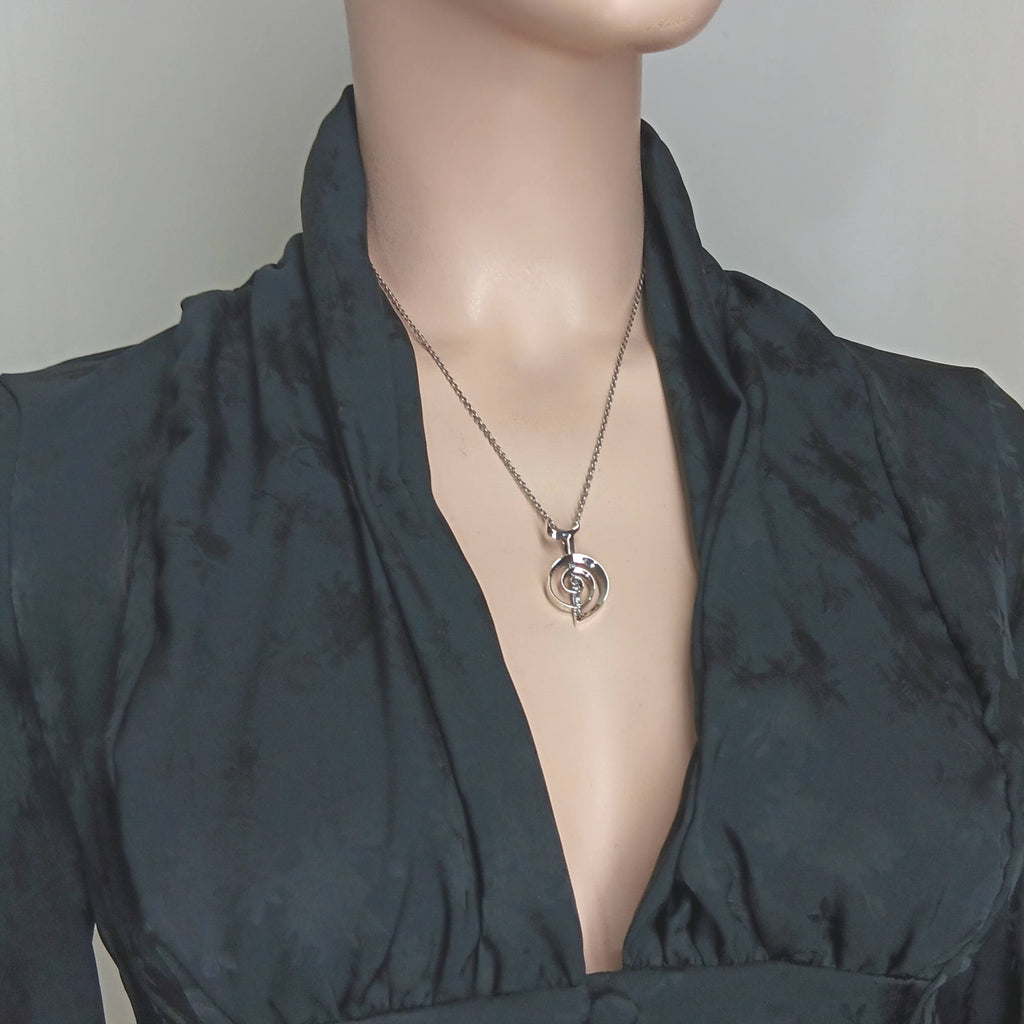 Reiki Cho Ku Rei Symbol Pendant, Handmade | Handmade > Silver | Wiccan Center