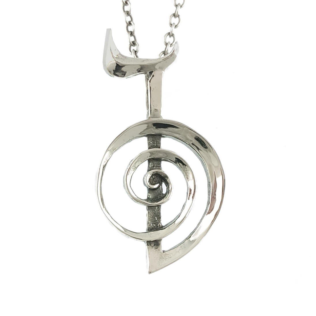 Reiki Cho Ku Rei Symbol Pendant, Handmade | Handmade > Silver | Wiccan Center