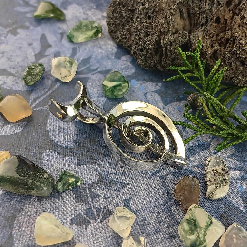 Reiki Cho Ku Rei Symbol Pendant, Handmade | Handmade > Silver | Wiccan Center