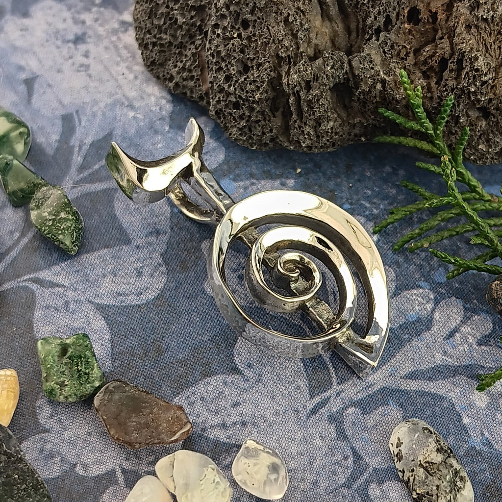 Reiki Cho Ku Rei Symbol Pendant, Handmade | Handmade > Silver | Wiccan Center