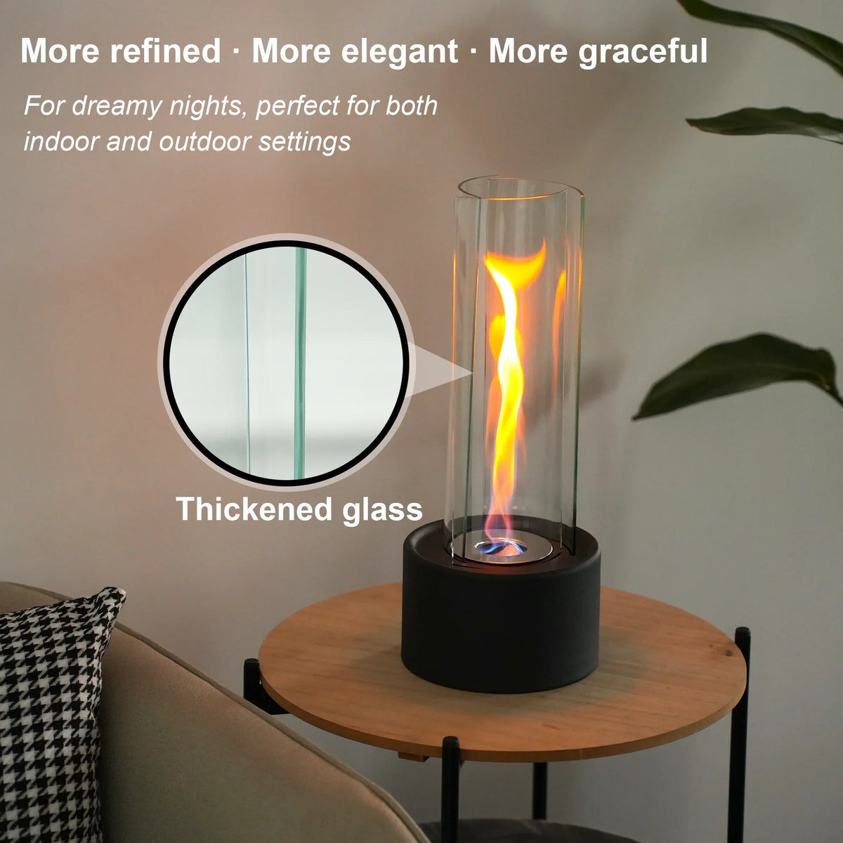 Cylindrical Bioethanol Vented-Free Fireplace | | Wiccan Center