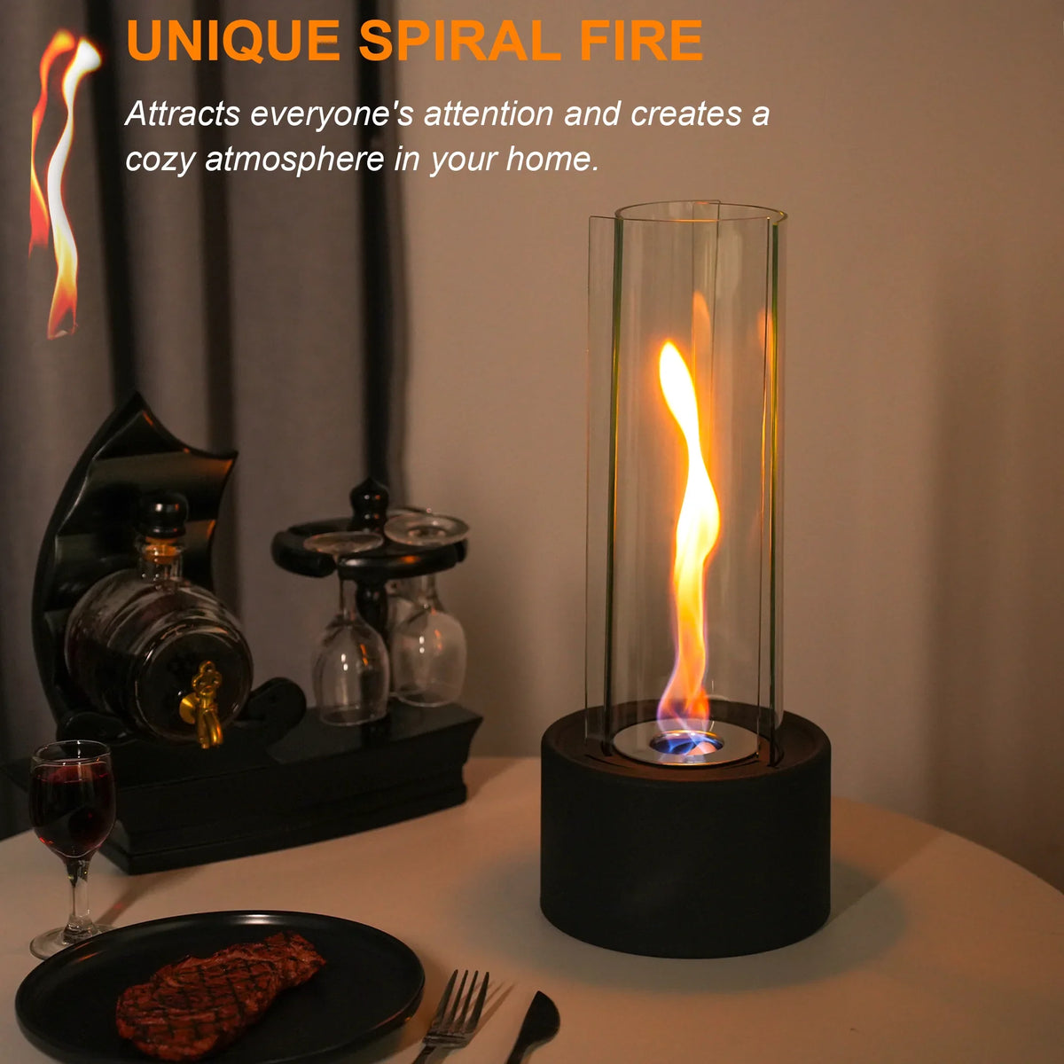 Cylindrical Bioethanol Vented-Free Fireplace | | Wiccan Center