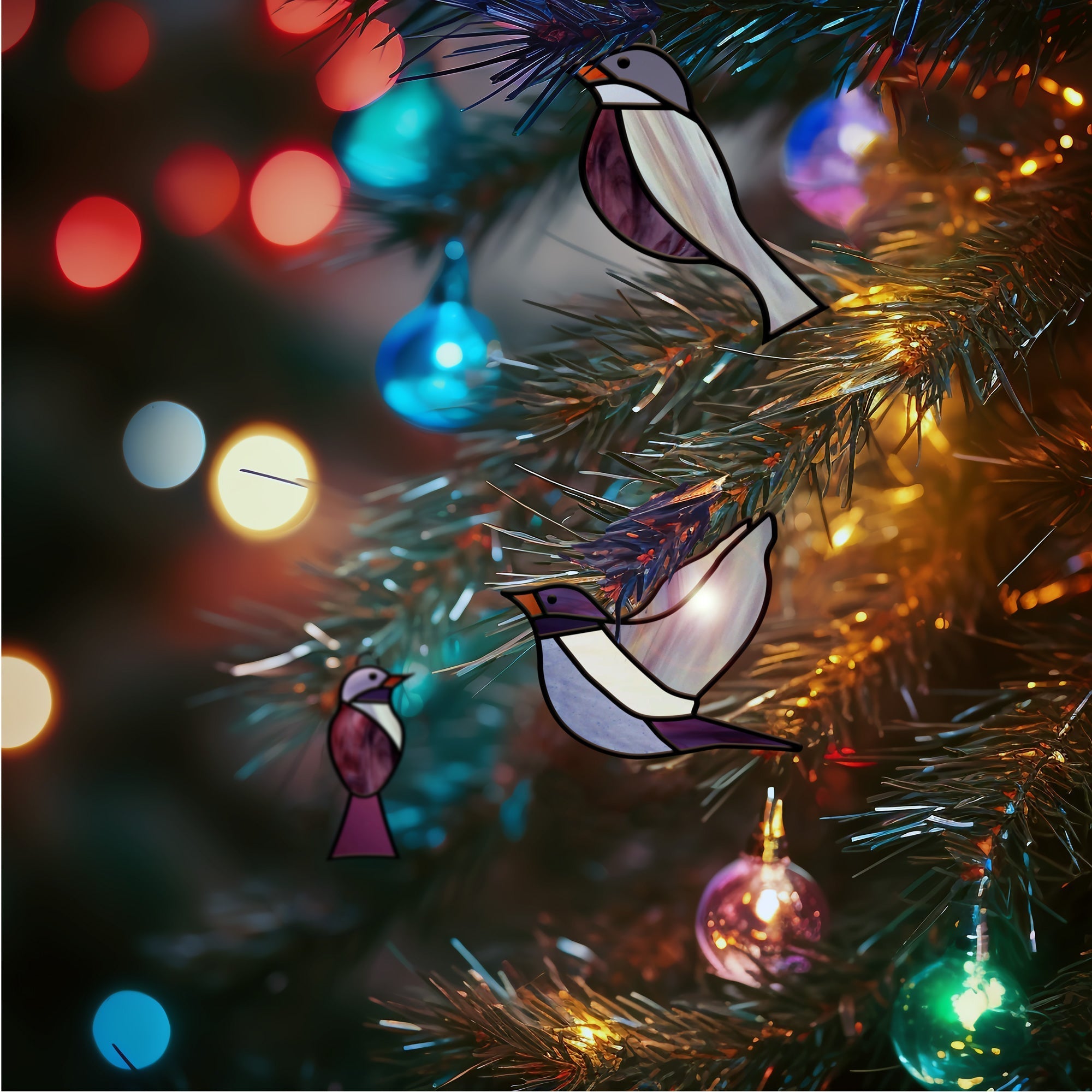Stained Glass Birds Pattern Pack | Crafting Patterns & Molds | Wiccan Center