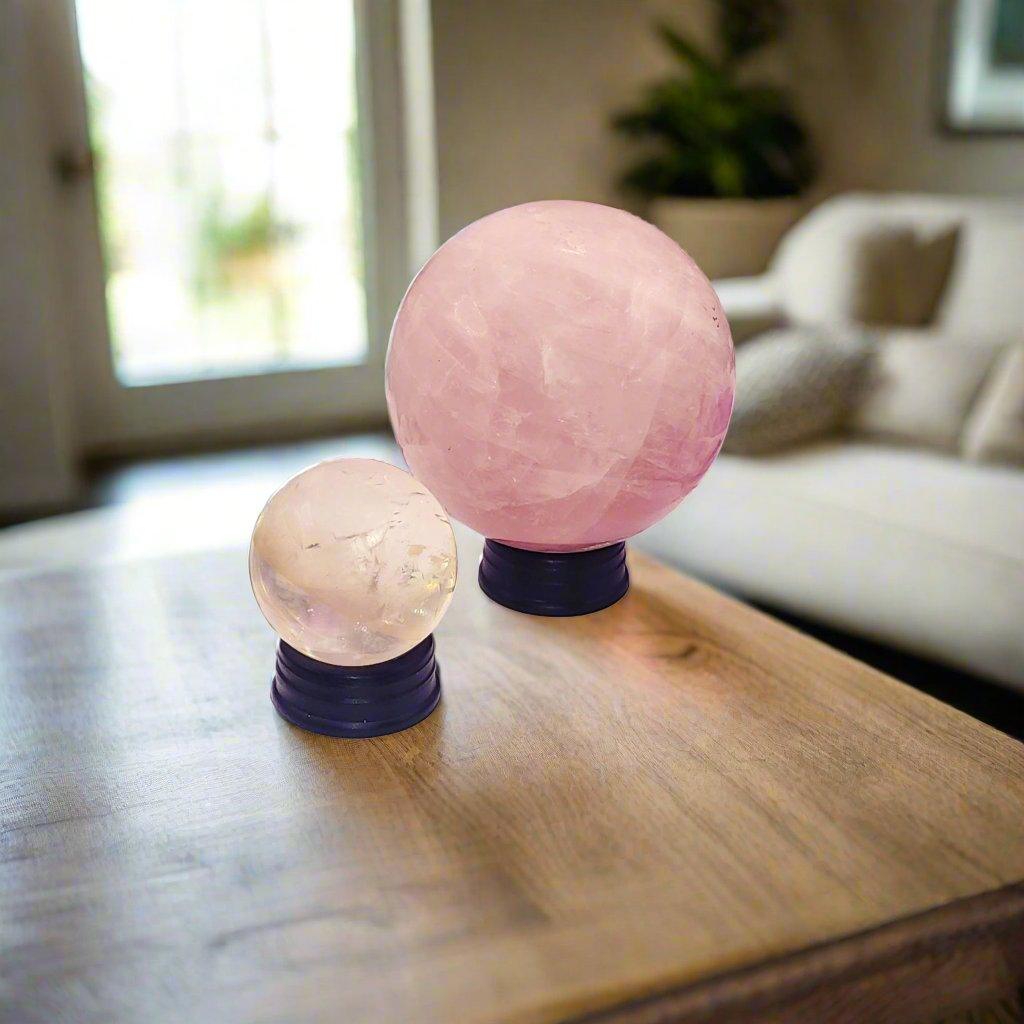 Black Crystal Sphere Stand