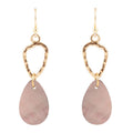 Black Mother of Pearl and Bronze Drop Earrings | Earrings | Wiccan Center