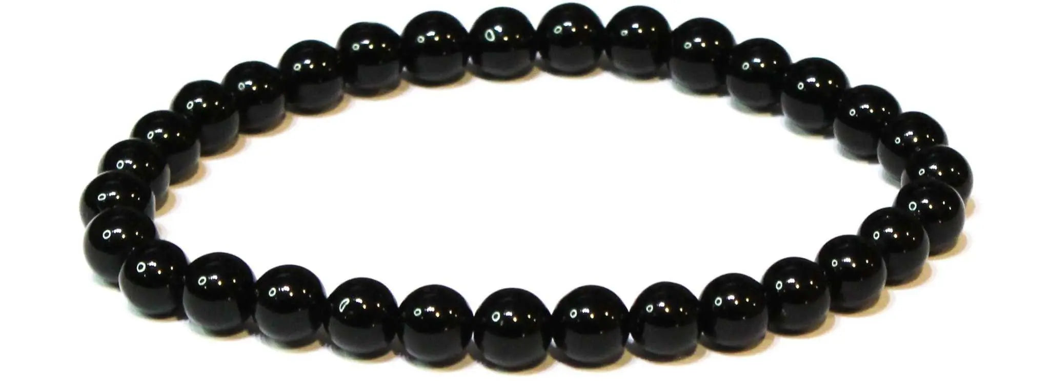 Black Onyx Round Bead Bracelet - Gentle Protection | Bracelets | Wiccan Center