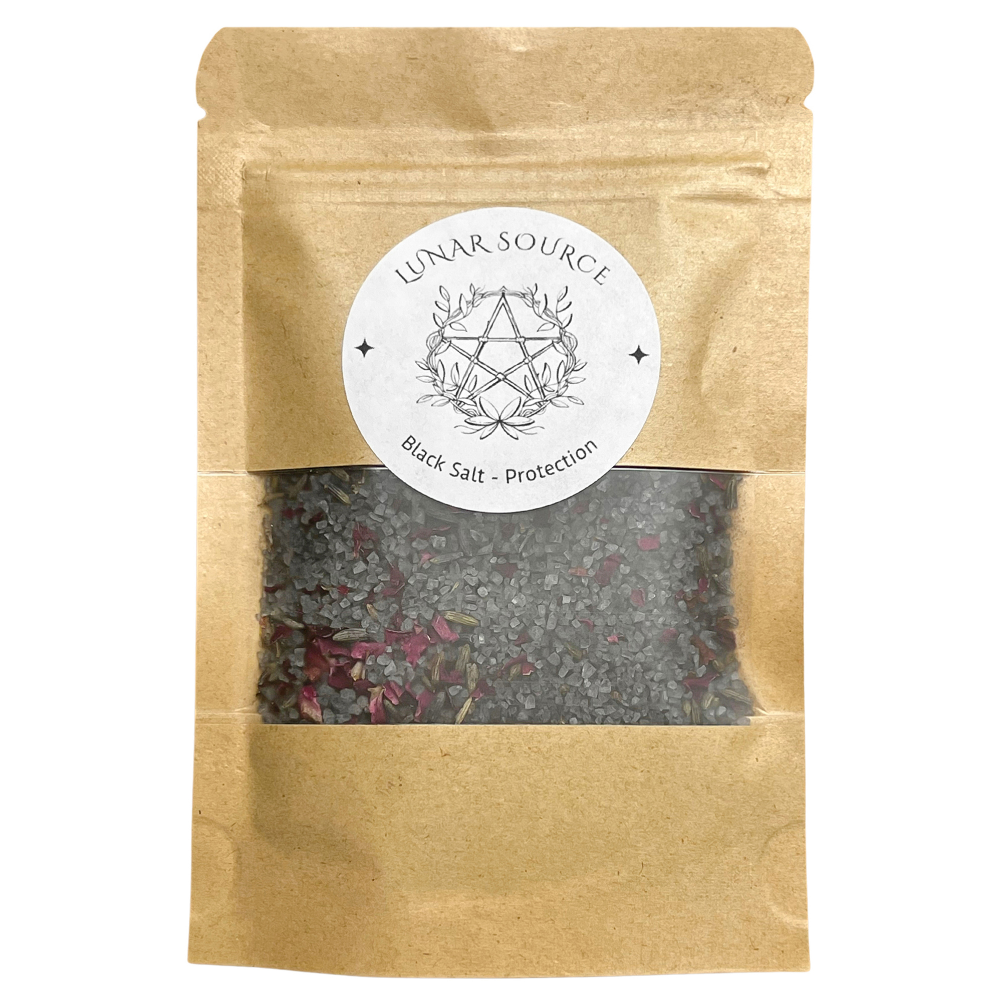 Witches Black Salt Herbal Blend | Spellcasting Ritual Spiritual Fiery Wall of Protection Reversal Altar Spell Tool Pagan Witchcraft New Age | | Wiccan Center