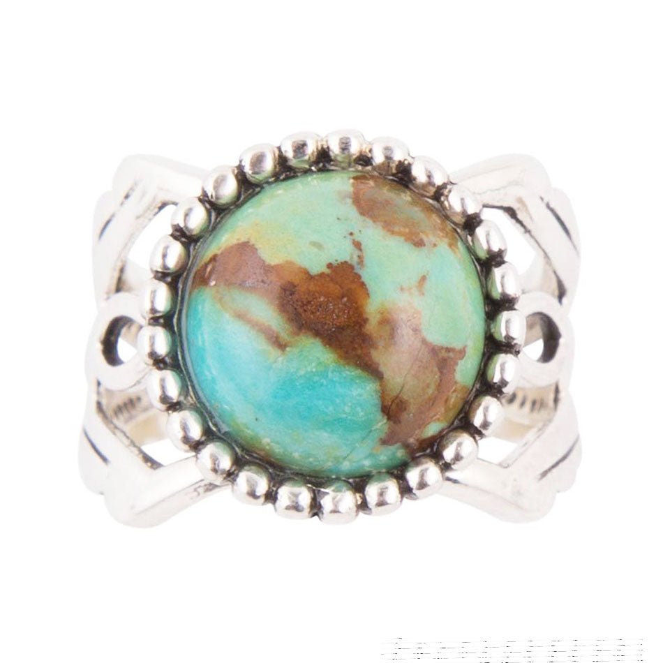 Blessing Blue Turquoise and Sterling Silver Ring | Rings | Wiccan Center