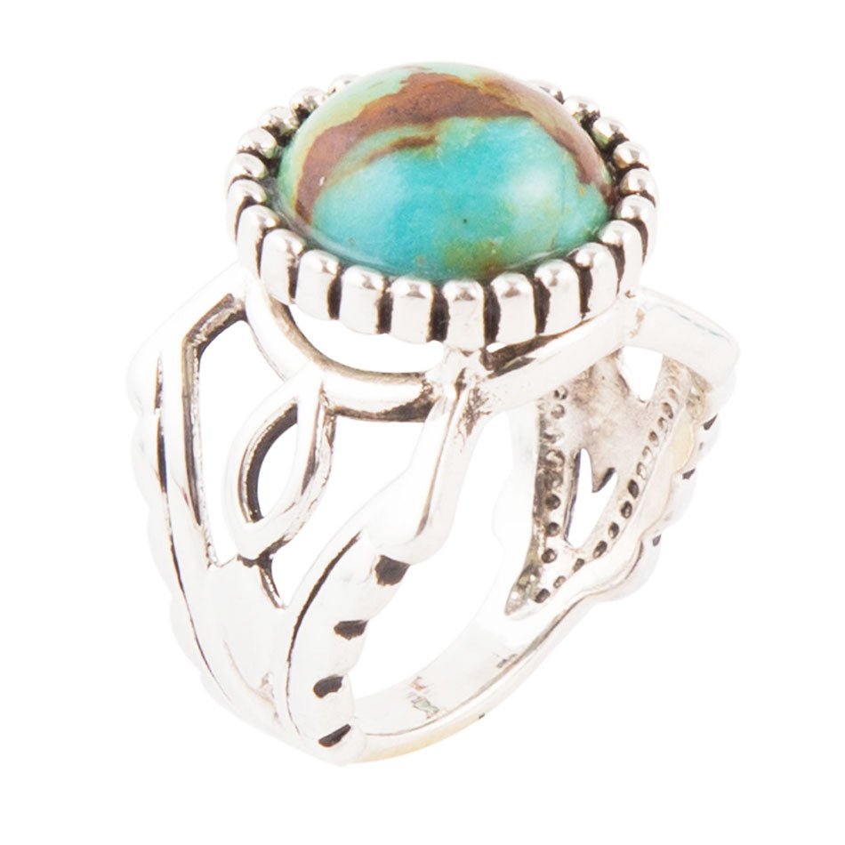Blessing Blue Turquoise and Sterling Silver Ring | Rings | Wiccan Center