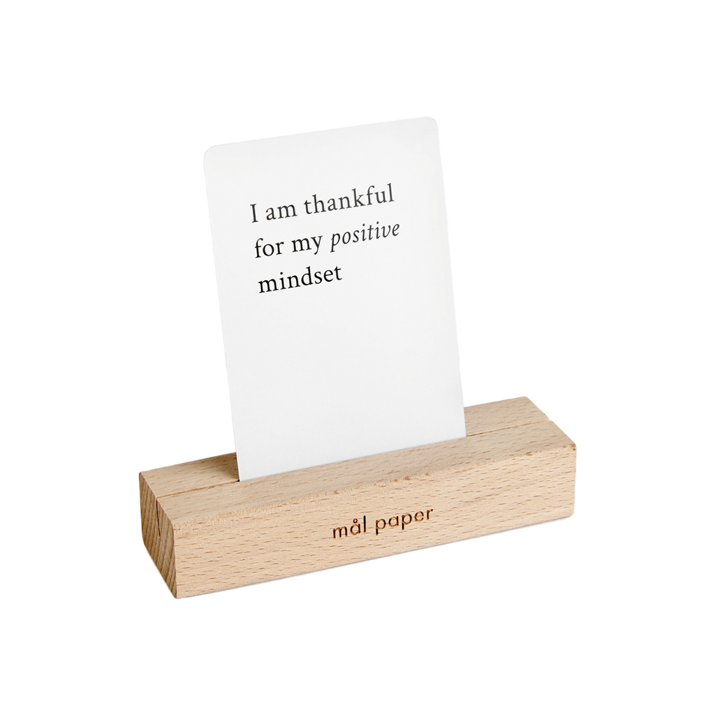 Wood Bloc Card Stand